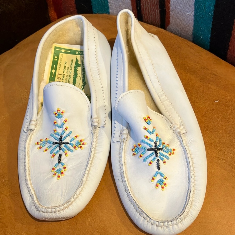 Vintage white moccasins. Rare find